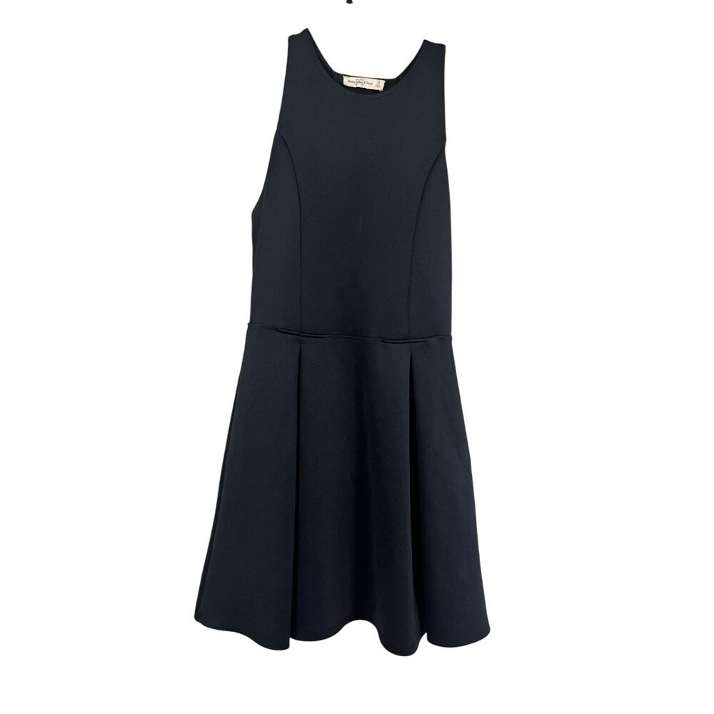 Americanā Eagle Skater Scuba Tank Dress XS Black Fit Flare Neutral Grunge Chic